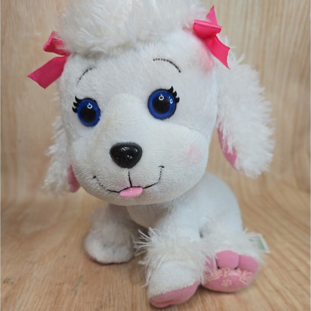 Cabbage Patch CPK 2005 Shaggy Puppy Dog Pet Pink Bow Xavier Roberts Plush Stuff